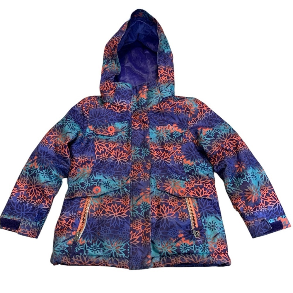 XMTN Girls' Size 5 Floral Insulated Winter Ski Snow Jacket